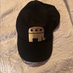 Black & gold republican elephant hat